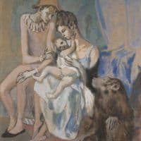 Pablo Picasso 1905 Acrobat S Family With A Monkey Famille Au Singe Hand Painted Reproduction