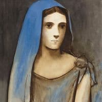 Pablo Picasso, Bust Of A Woman With Blue Veil Hand Painted Reproduction