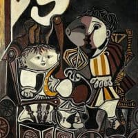 Pablo Picasso Claude And Paloma 1950 Hand Painted Reproduction