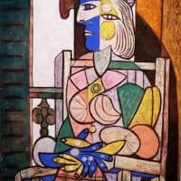 Pablo Picasso Woman Seated Before The Window 1937 Hand Painted Reproduction