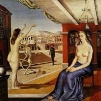 Paul Delvaux Call Hand Painted Reproduction