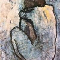 Picasso Blue Nude Hand Painted Reproduction