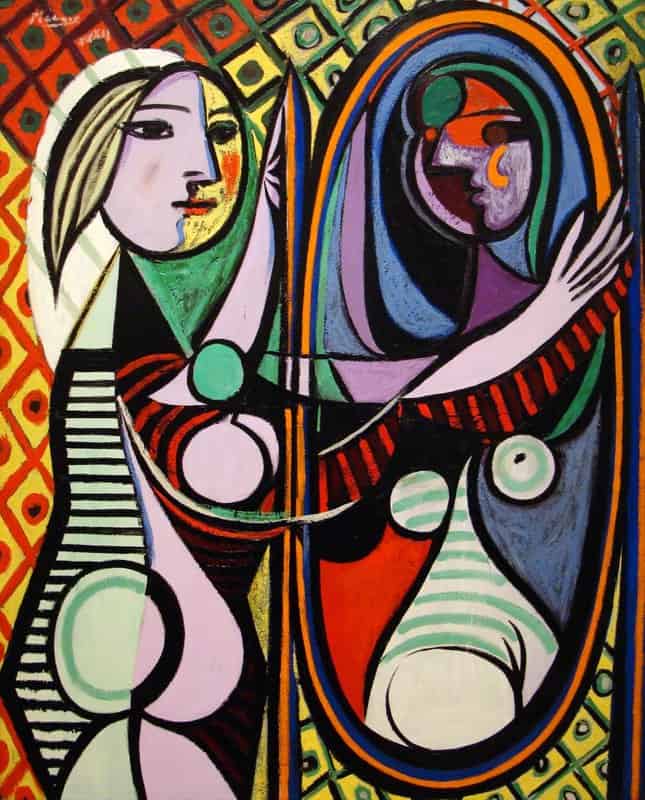 Picasso Girl Before A Mirror Hand Painted Reproduction museum quality