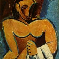 Picasso Nude With Towel Hand Painted Reproduction