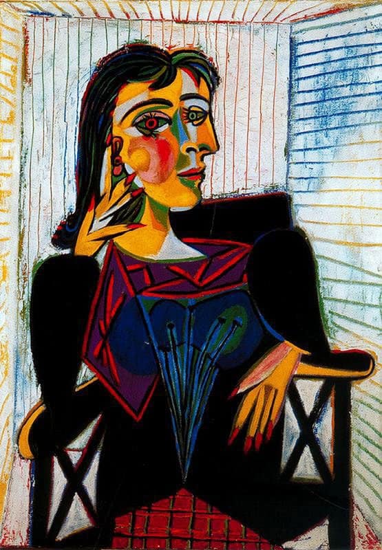 Picasso Portrait Of Dora Maar Hand Painted Reproduction museum quality