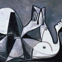 Picasso Reclining Woman Reading 1960 Hand Painted Reproduction