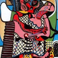 Picasso The Kiss Hand Painted Reproduction