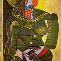 Picasso Woman In Green Hand Painted Reproduction