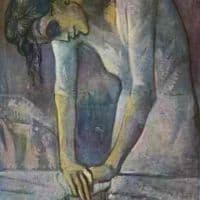 Picasso Woman Ironing Hand Painted Reproduction
