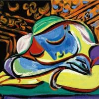 Picasso Young Woman Sleeping Hand Painted Reproduction
