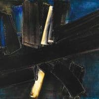 Pierre Soulages 2 Avril 1957 Hand Painted Reproduction