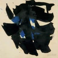 Pierre Soulages Abstrakte Komposition 1959 Hand Painted Reproduction