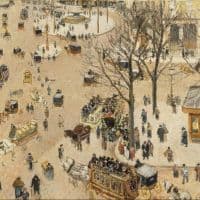 Pissarro French Theatre Place Hand Painted Reproduction