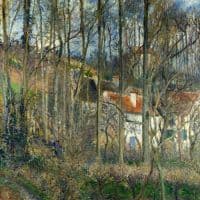 Pissarro The Cote Des B Ufs At L Hermitage Hand Painted Reproduction