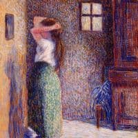 Pissarro Young Peasant At Her Toilette Hand Painted Reproduction