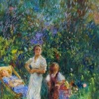 Plinio Nomellini Midday 1912 Hand Painted Reproduction