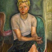 Prudence Heward Portrait Of Mrs. Zimmerman 1943 Hand Painted Reproduction