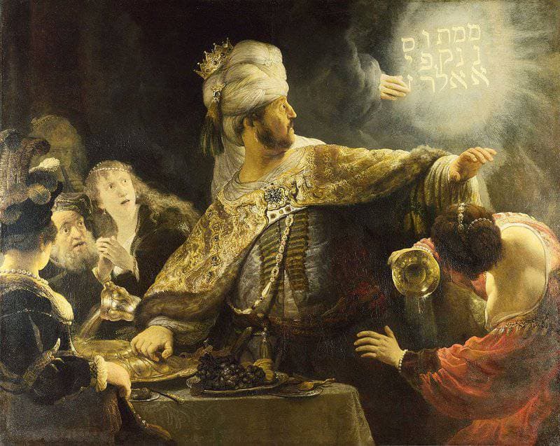 Rembrandt Belshazzar S Feast Hand Painted Reproduction museum quality