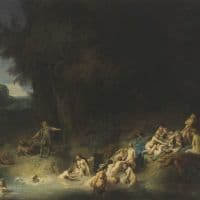 Rembrandt Diana Bathing With Her Nymphs With Actaeon And Callisto Hand Painted Reproduction