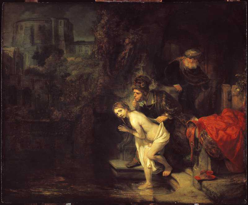 Rembrandt Susanna And The Elders Hand Painted Reproduction museum quality