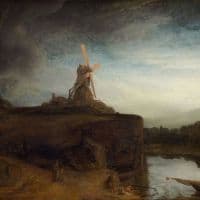 Rembrandt The Mill C. 1645-48 Hand Painted Reproduction