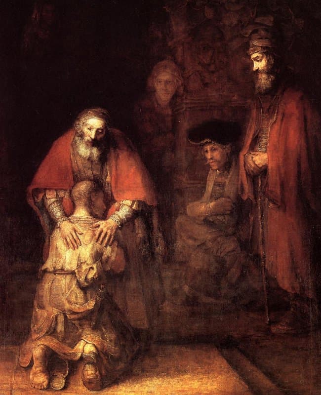 Rembrandt The Return Of The Prodigal Son Hand Painted Reproduction museum quality