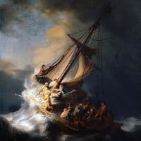 Rembrandt The Storm On The Sea Of Galilee Hand Painted Reproduction