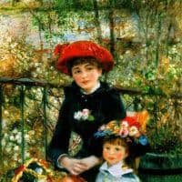 Renoir On The Terrace Hand Painted Reproduction