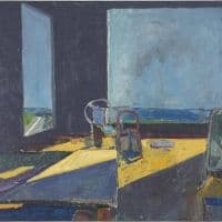 Richard Diebenkorn Interior With View Of The Ocean 1957 Hand Painted Reproduction