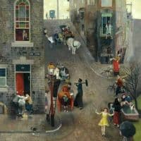 Richard Ernst Eurich Gay Lane 1952 Hand Painted Reproduction