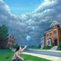 Rob Gonsalves Balloons Hand Painted Reproduction