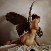 Roberto Ferri Liberaci Dal Male - Deliver Us From Evil Hand Painted Reproduction