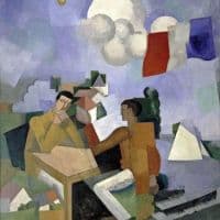 Roger De La Fresnaye The Conquest Of The Air 1913 Hand Painted Reproduction