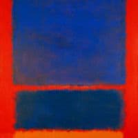 Rothko Blue Orange Red Hand Painted Reproduction