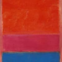 Rothko No 1- Royal Red And Blue - 288 9 171 5 Cm Hand Painted Reproduction