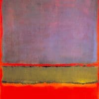 Rothko No 6 - Violet Green And Red Hand Painted Reproduction