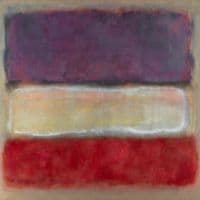 Rothko Untitled - Purple White And Red Hand Painted Reproduction