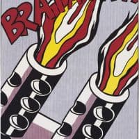 Roy Lichtenstein Triptych As I Opened Fire - Part 3 Hand Painted Reproduction