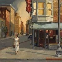 Sally Storch Am Ricaine Nee En 1952 Hand Painted Reproduction