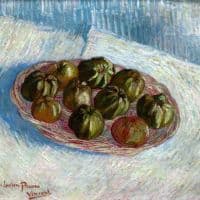 Van Gogh Basket Of Apples Hand Painted Reproduction