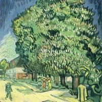 Van Gogh Blossoming Chestnut Tree Hand Painted Reproduction