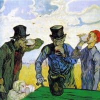 Van Gogh Drinkers Hand Painted Reproduction