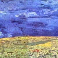 Van Gogh Field Under Storm Heaven Hand Painted Reproduction