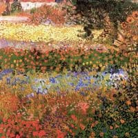 Van Gogh Flowering Garden Hand Painted Reproduction