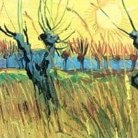 Van Gogh Grazing At Sunset Hand Painted Reproduction
