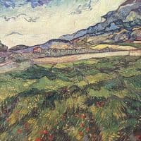 Van Gogh Green Wheat Field Hand Painted Reproduction