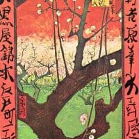 Van Gogh Japonese Tree After Hiroshige Hand Painted Reproduction