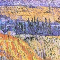 Van Gogh Landscape At Auvers In The Rain 1 Hand Painted Reproduction