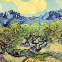 Van Gogh Landscape With Olive Trees Hand Painted Reproduction