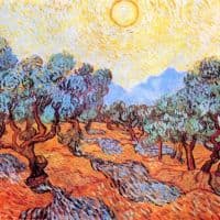 Van Gogh Olive Grove Hand Painted Reproduction